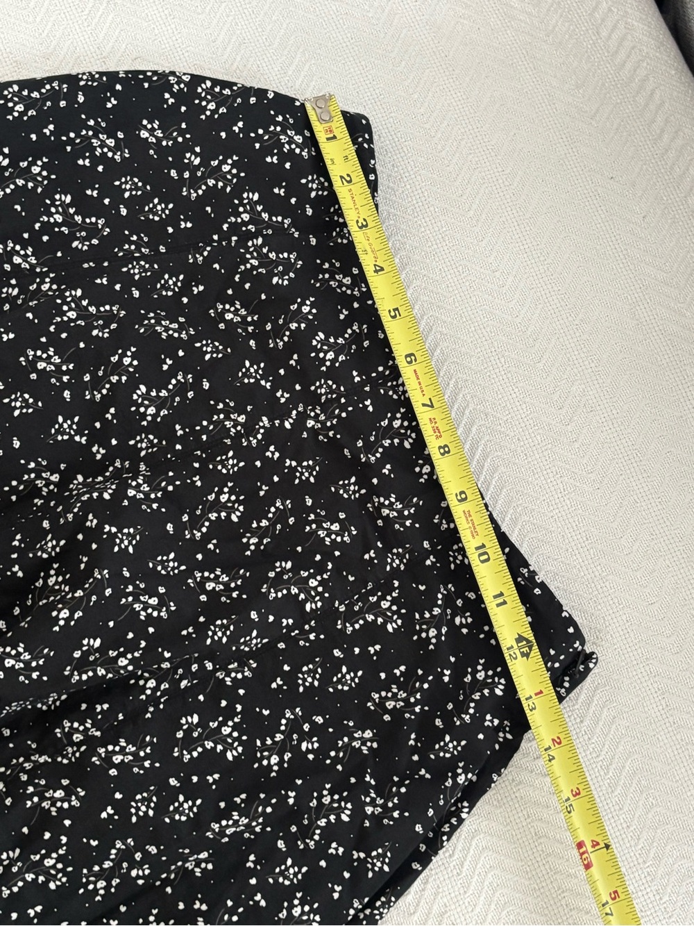 🐞Uniqlo Black Midi Skirt with White Speckle Print - Picture 4 of 11